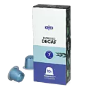 Kaffekapslen Espresso Decaf Premium pak en capsule voor Nespresso
