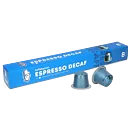 Kaffekapslen Espresso Decaf Premium pak en capsule voor Nespresso
