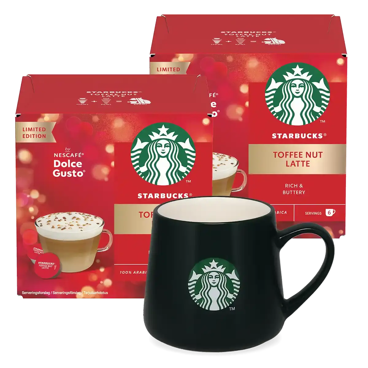 Toffee Nut Latte + donkergroene mok-bundel