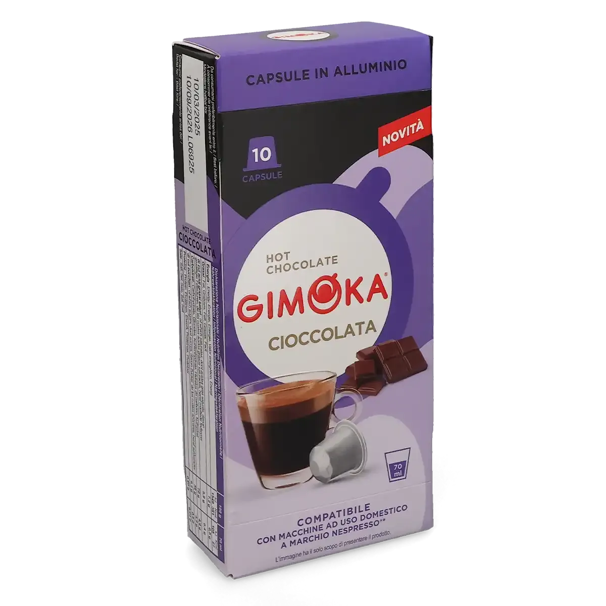 Gimoka | Warme chocolademelk - 10 capsules voor Nespresso®