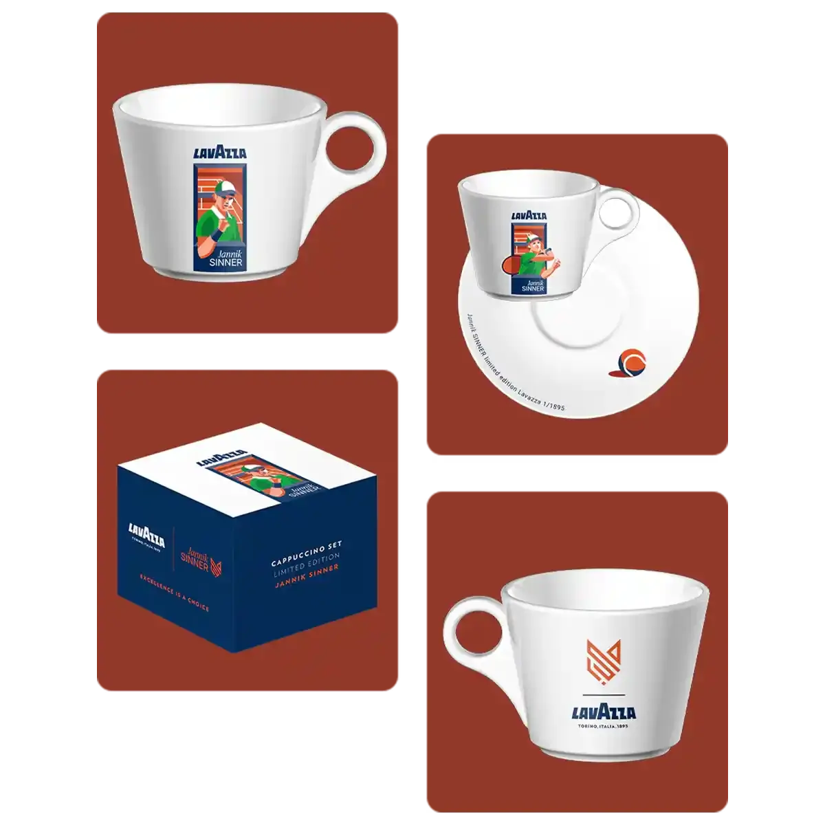 Jannik Sinner Clay Edition cappuccinoset