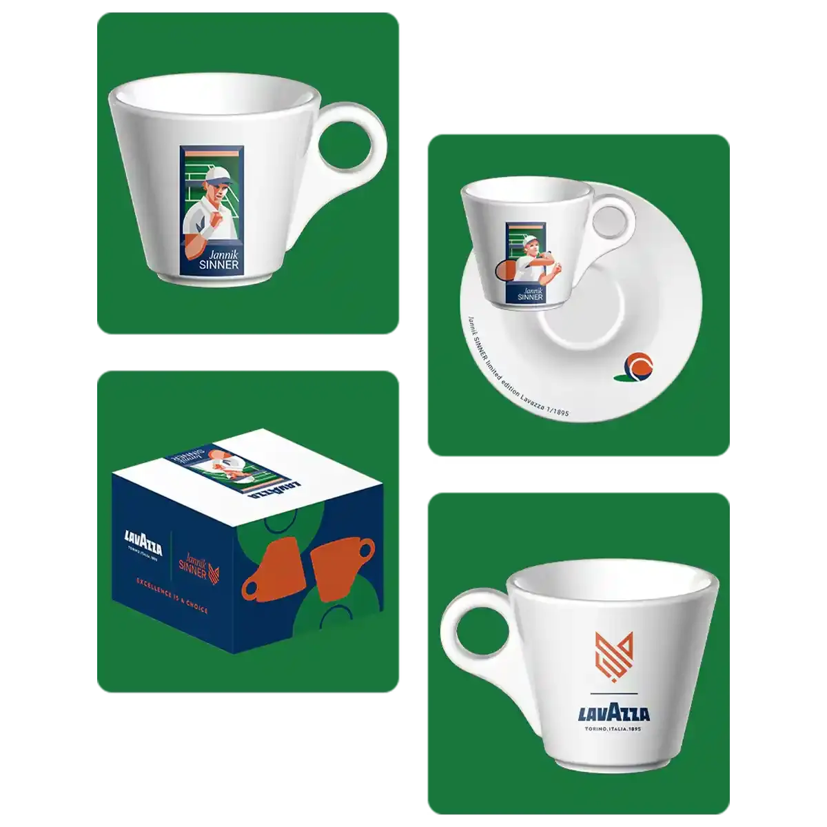 Jannik Sinner Grass Edition espressoset