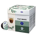 Kaffekapslen Flat White pak en capsule voor Dolce Gusto
