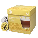 Kaffekapslen Latte Macchiato Vanilla pak en capsule voor Dolce Gusto
