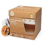 Kaffekapslen Latte Macchiato Caramel pak en capsule voor Dolce Gusto
