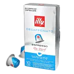 illy Decaffeinato pak en capsule voor Nespresso
