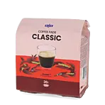 Kaffekapslen Classic 36 package and pods for Senseo