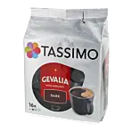 Gevalia Dark Extra Mörkrost Packung und Kapsel für Tassimo